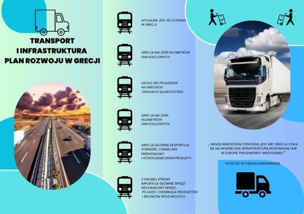 Broszura Łowicz 2023 - Plany rozwoju infrastruktury i transportu w Grecji